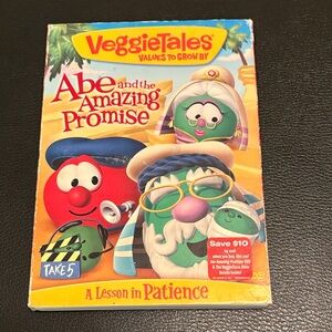 3/$15 VeggieTales Abe and the Amazing Promise DVD